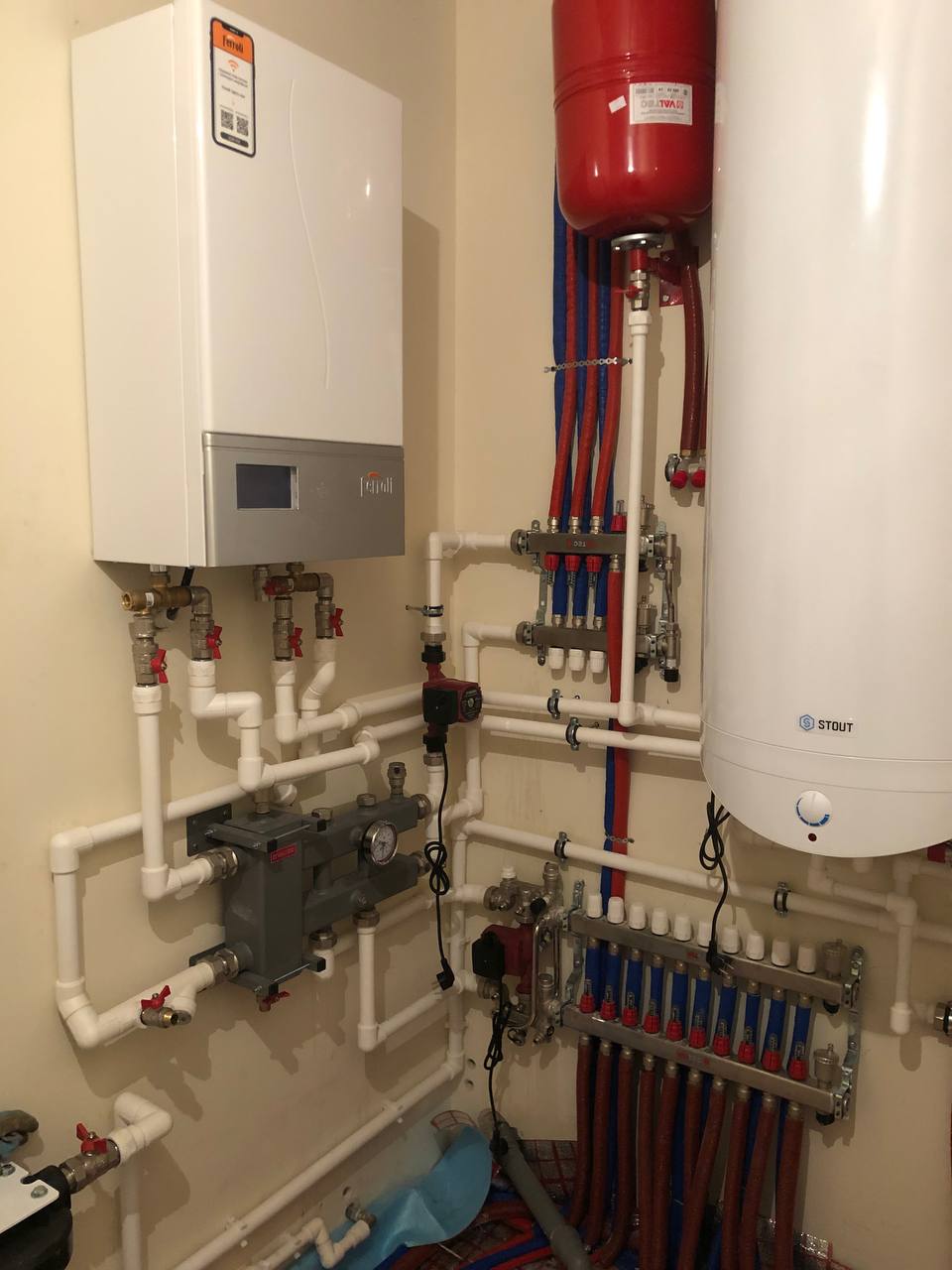 Пример выполненной сантехнической работы